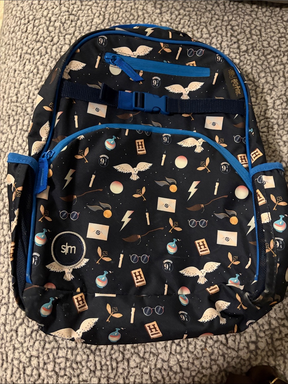 Kids Simple Modern Harry Potter themed Navy & Blue Backpack
